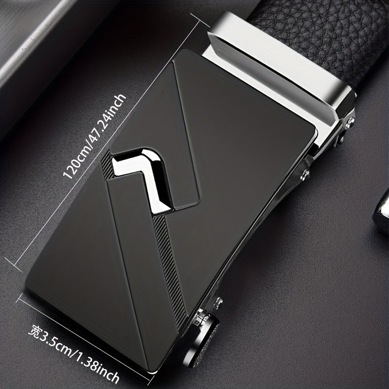 Men's PU Automatic Buckle Pants Belt Wedding Gift