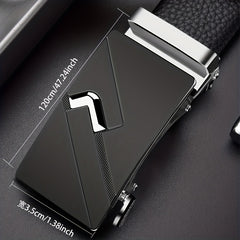 Men's PU Automatic Buckle Pants Belt Wedding Gift