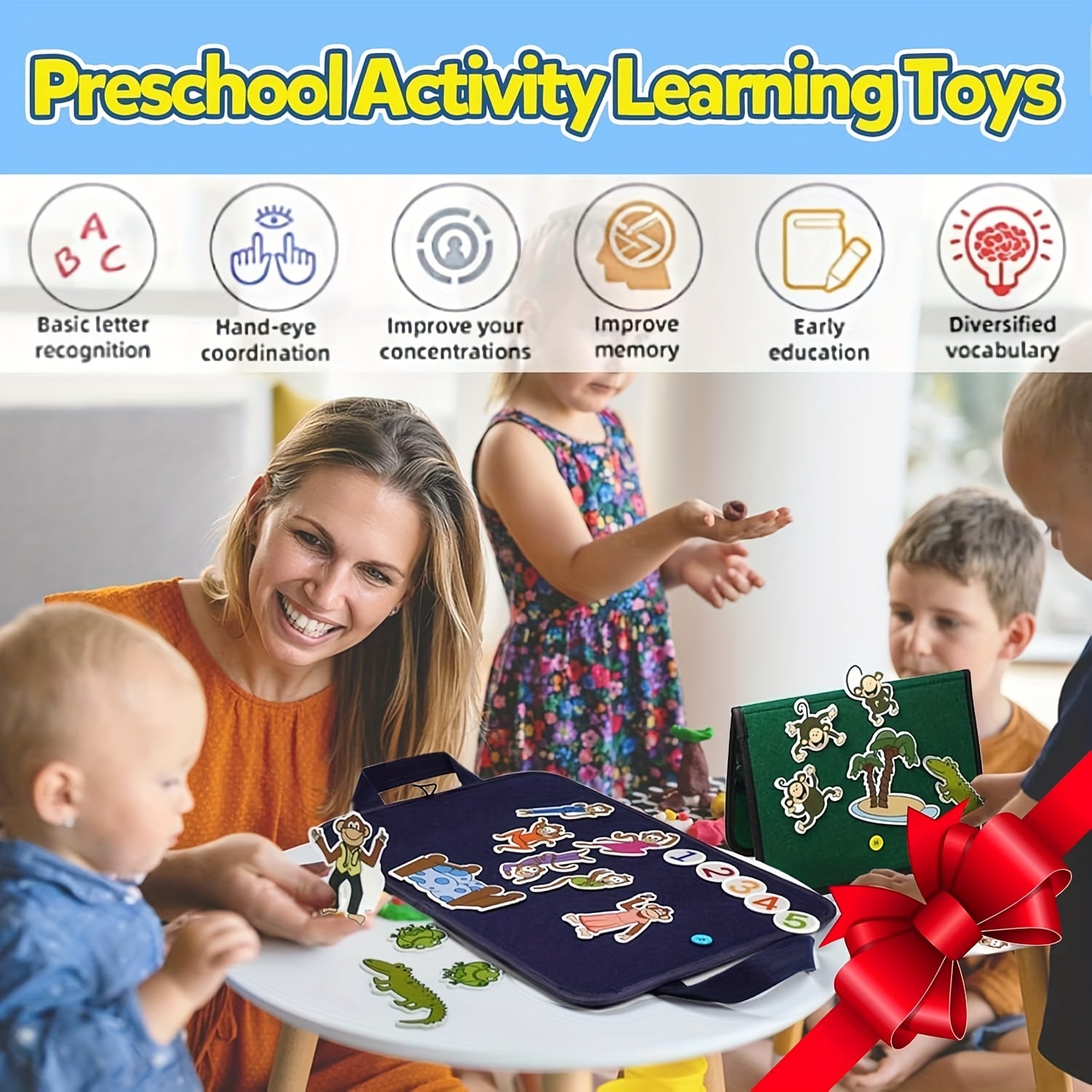 AMIBOX Interactive Learning Board for Toddlers