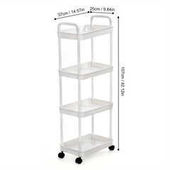 Small Storage Cart 2 layer Under Desk Storage Rack Movable Storage Organizer Rac