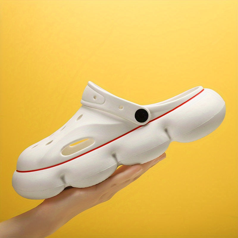 Men's Platform Clogs Non Slip Beach Sandals Hollow Out Garden Shoes