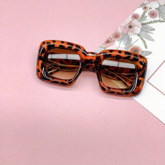 Kids Square Frame Sunglasses UV400 Outdoor Shade Glasses