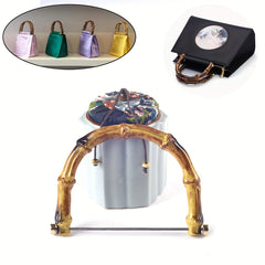 Faux Bamboo U Shape Handle Vintage DIY Bag Accessories