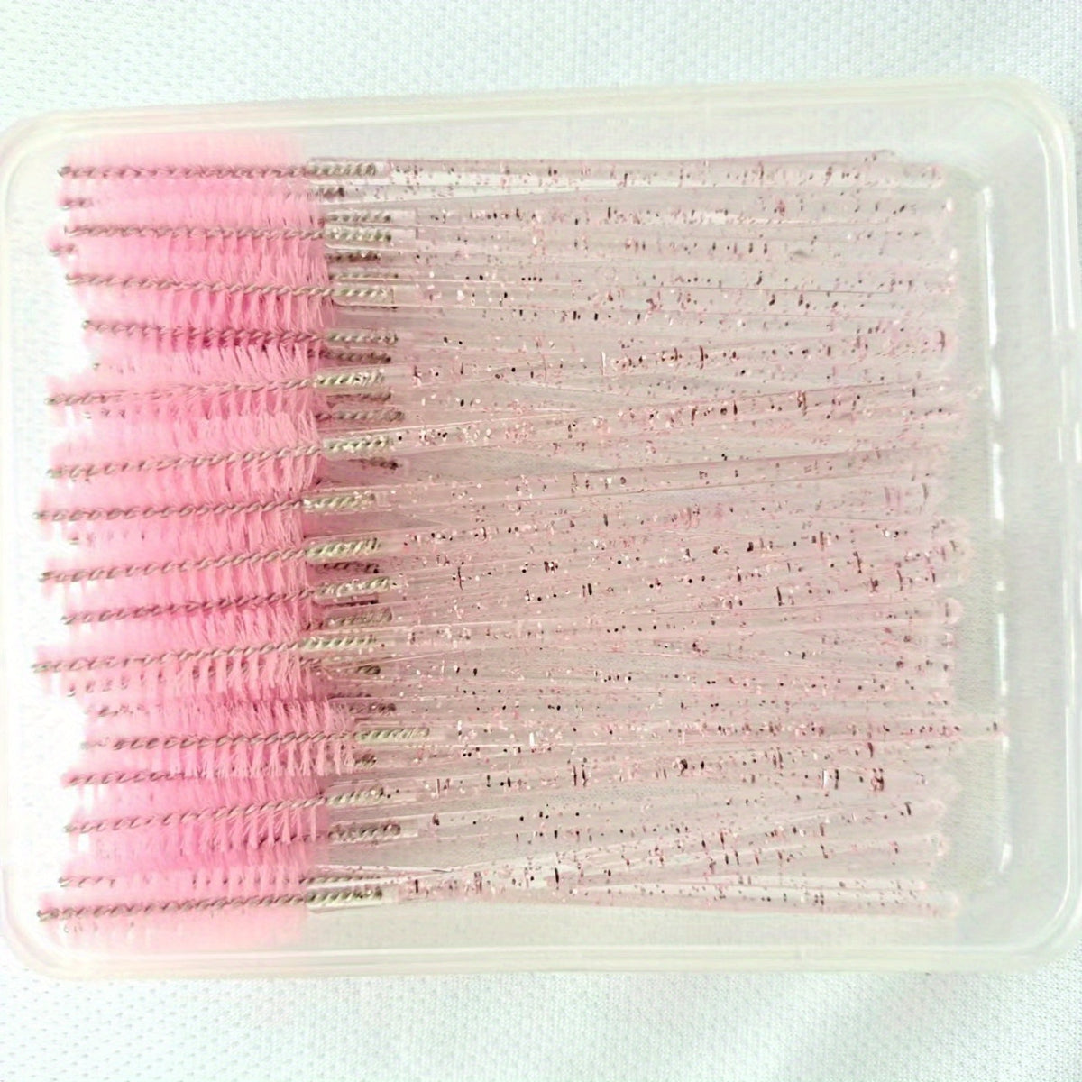 100pcs Crystal Mascara Wands Eyelash Brushes with Case