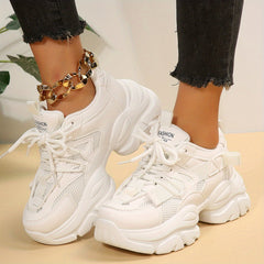 Women's Mesh Breathable Thick Bottom Running Shoes