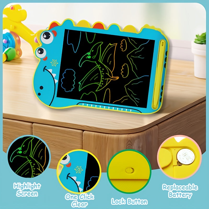 2pcs 21 Dinosaur Kids LCD Writing Tablet Reusable Drawing Board Educational Toy