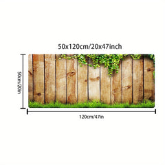Quick Drying Non Slip Wooden Print Area Rug for Hallway Kitchen
