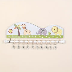 Cartoon Hair Accessories Organizer 10 Hooks for Baby Girls Headbands Clips