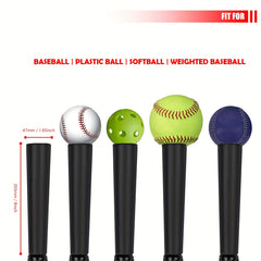 Adjustable Baseball Softball Tripod Stand Batting Tee Training Aid