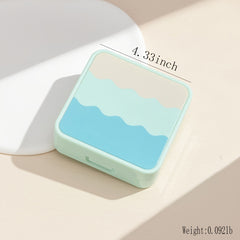 Wave Pattern Lens Case Minimalist Travel Lens Case Kit