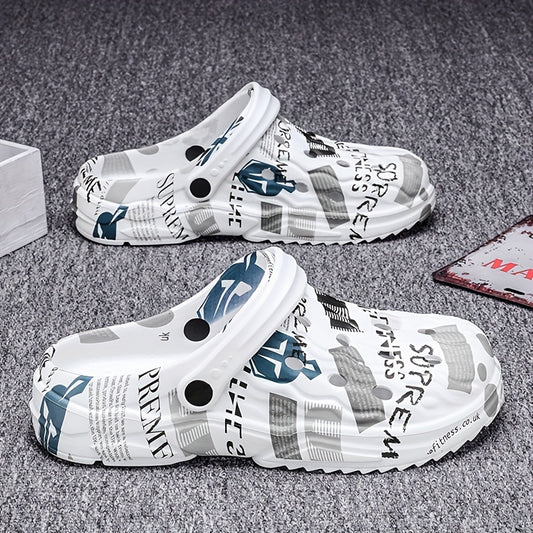 Breathable Hole Shoes Men's Casual Non Slip Quick Drying Sandals