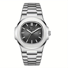 Youth Stainless Steel Quartz Watch Luminous Date Waterproof