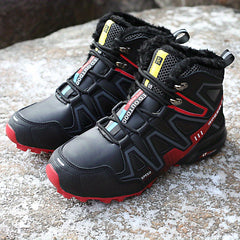 Men's Plush Lining Snow Boots Anti Slip Thermal Platform Winter Boots