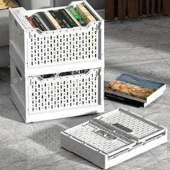 1PC Plastic Storage Basket Dormitory Toy Clothing Folding Box