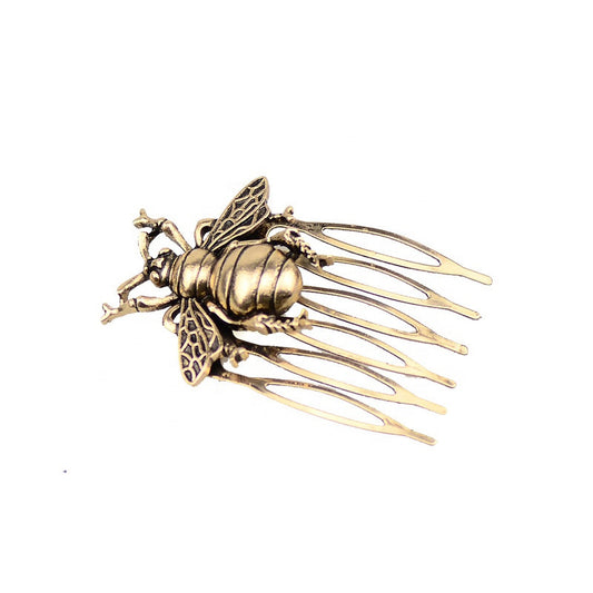 Vintage Bee Hair Insert Comb Bee Decor Hair Pin Alloy Hair Accessories