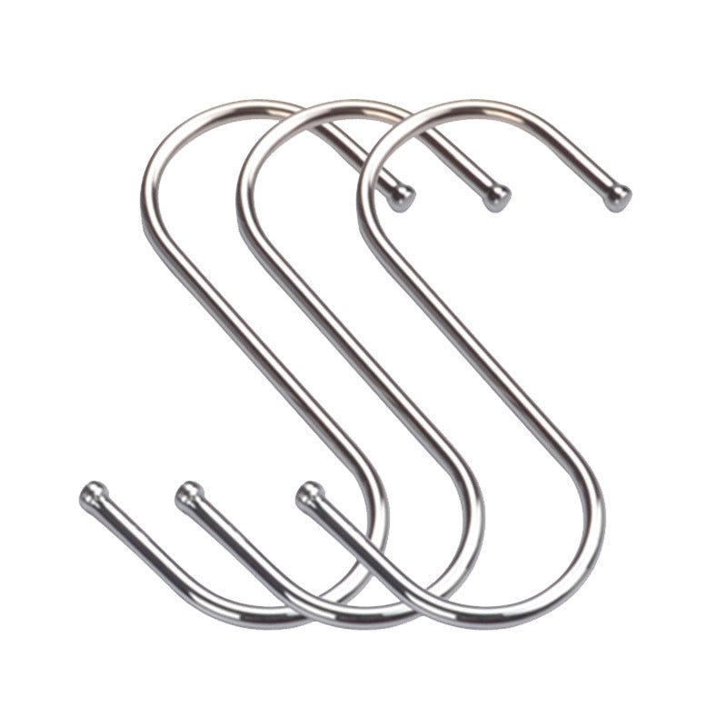 10pcs Stainless Steel S Hooks Heavy Duty Durable S Shaped Hooks for Kitchen