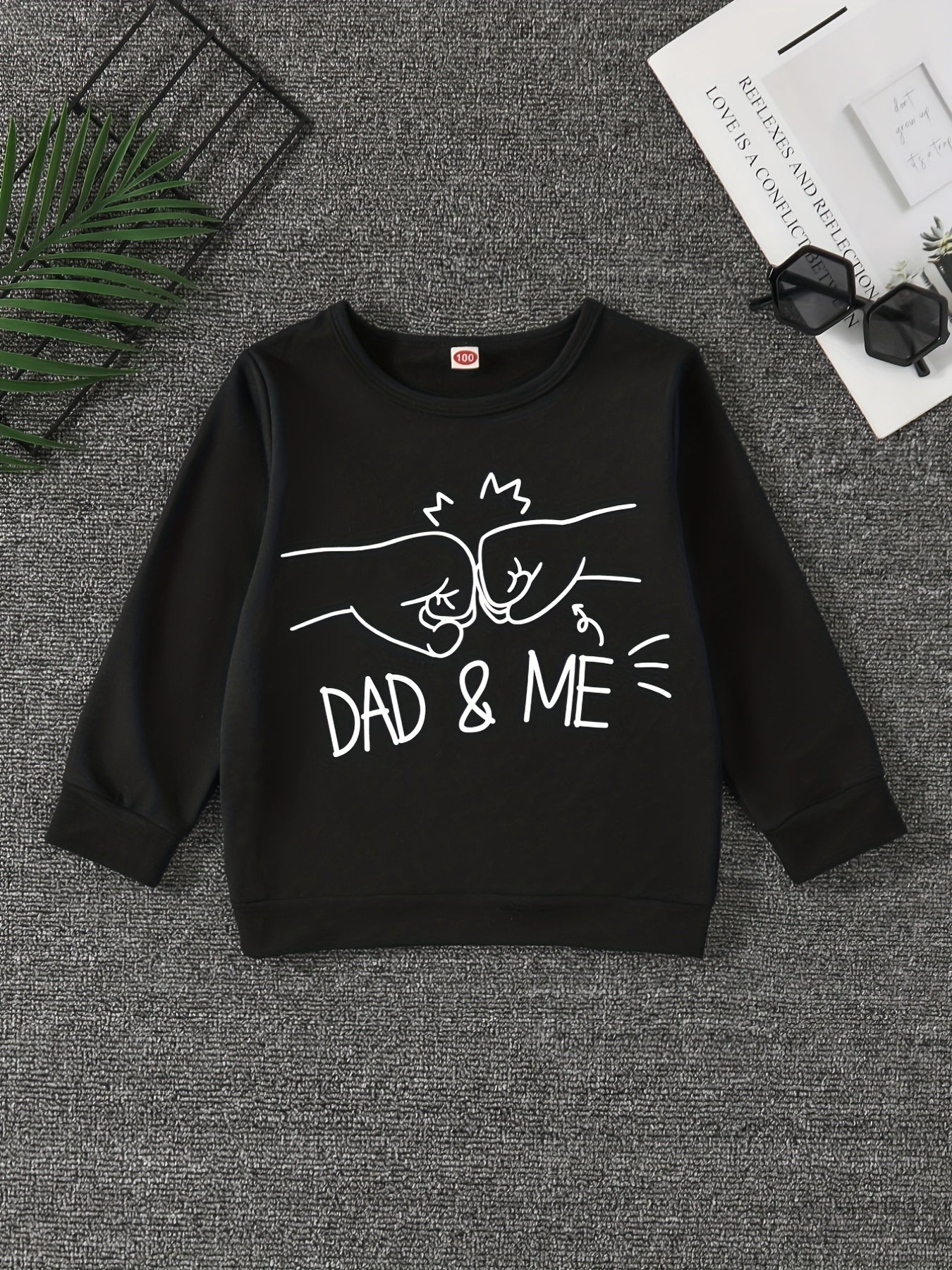 DAD ME Boys Sweatshirt Creative Pullover Long Sleeve