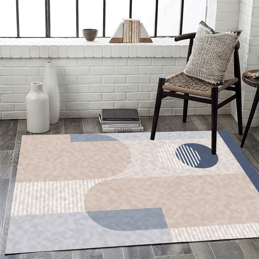 Fluffy Faux Wool Area Rug Non-slip Modern Large Carpet