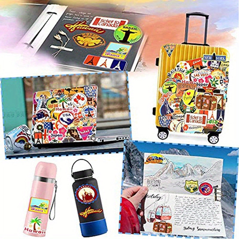 50pcs Cartoon Programmer Stickers Waterproof Vinyl Tech Designs for Water Bottle