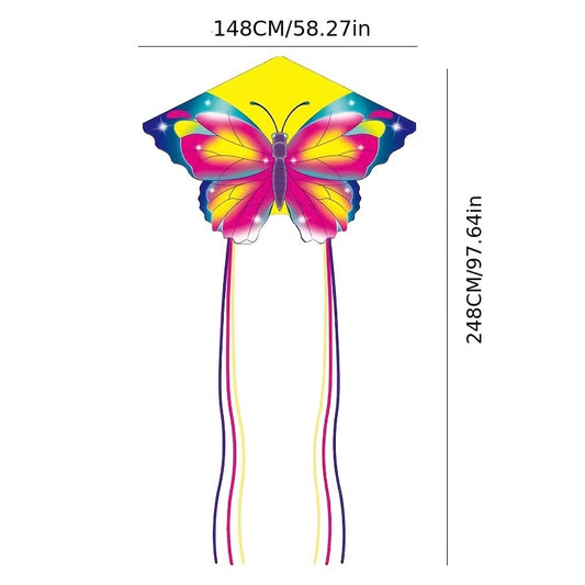 Butterfly Kite Cartoon Long Tail Dance Decoration Props