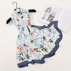 Geometric Print Scarf Lightweight Sunscreen Breathable Shawl Wraps