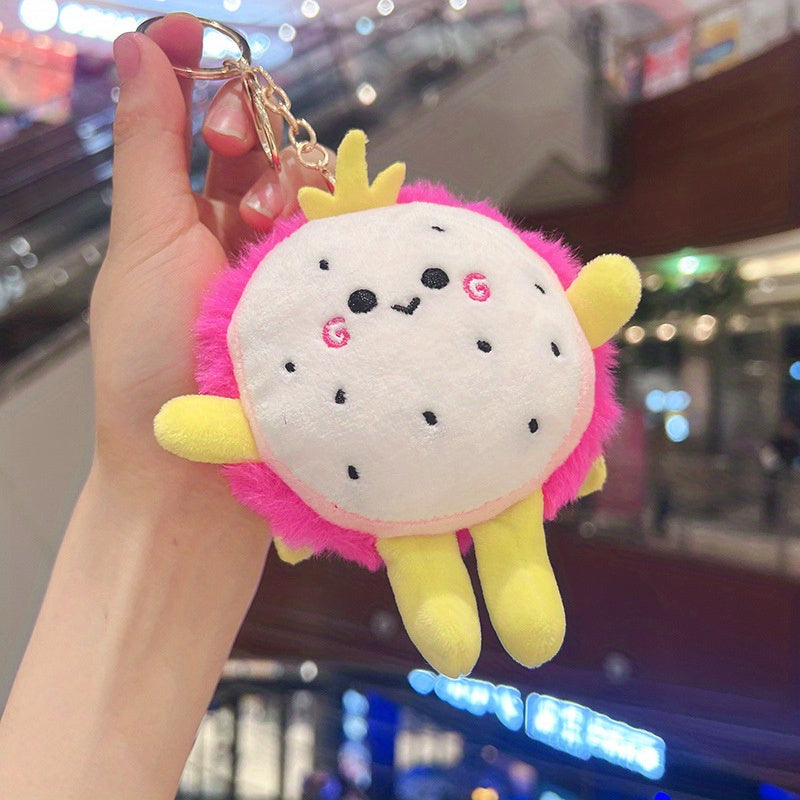 Fruit Couple Doll Pendant Plush Toy Key Chain for Bags