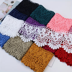 Europe Crown Lace Trim Pattern Inelastic Embroidery Lace