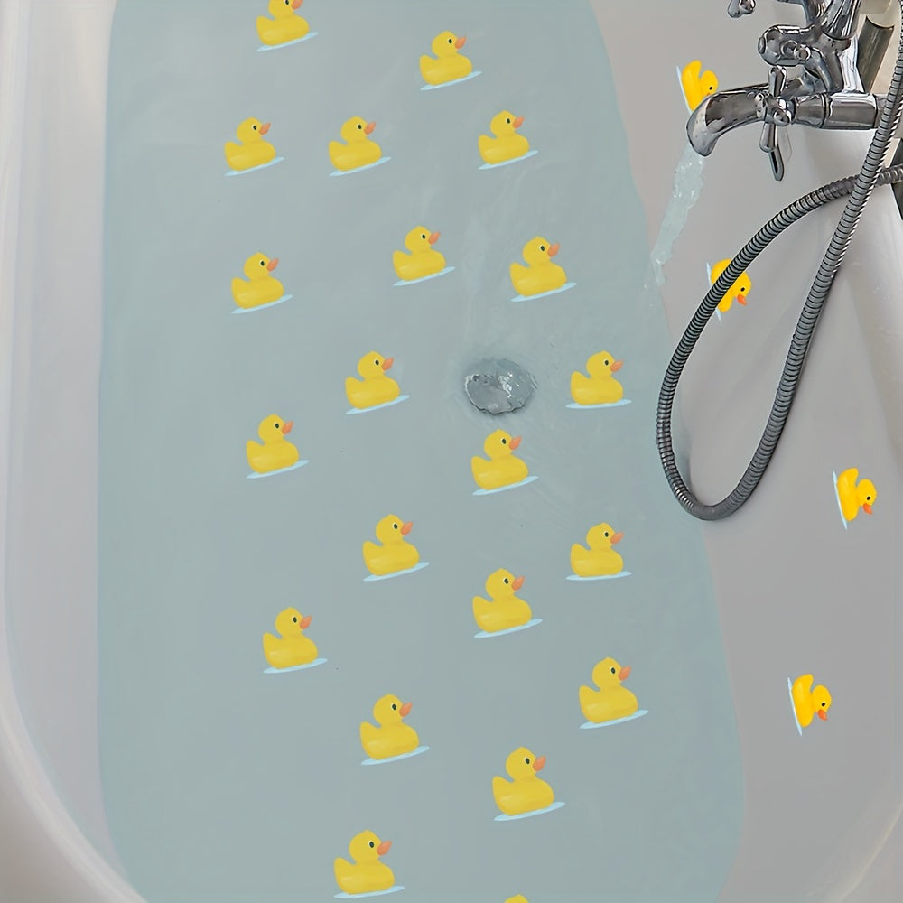 6Pcs Yellow Duck Bathtub Stickers Waterproof Bathroom Stickers