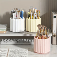 Desktop Rotating Storage Pen Holder Lipstick Makeup Brush Storage Box