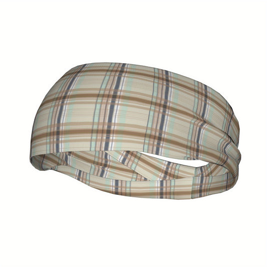 Signature Check Plaid Headband for Sport & Casual Outfits