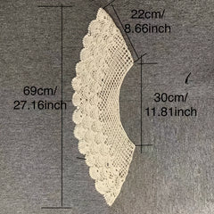 Classic Lace Hollow Out Shawl Solid Wrap Breathable Cape for Party Wedding