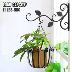 2 Pack Hanging Plant Bracket Wall Hook 12" Wall Mount Plant Hangers
