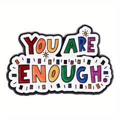 Colorful Rainbow Font Alloy Brooch Pin Universal for Men and Women