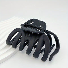 Large Pumpkin Hair Claw Textured Shark Claw Thick Thin Hair Accessories