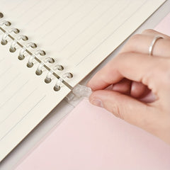 Transparent Candy A5B5 Soft Rollable Binder Notebook