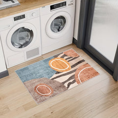 Boho Anti Fatigue Kitchen Rugs Rubber Backed Non Slip Door Mats