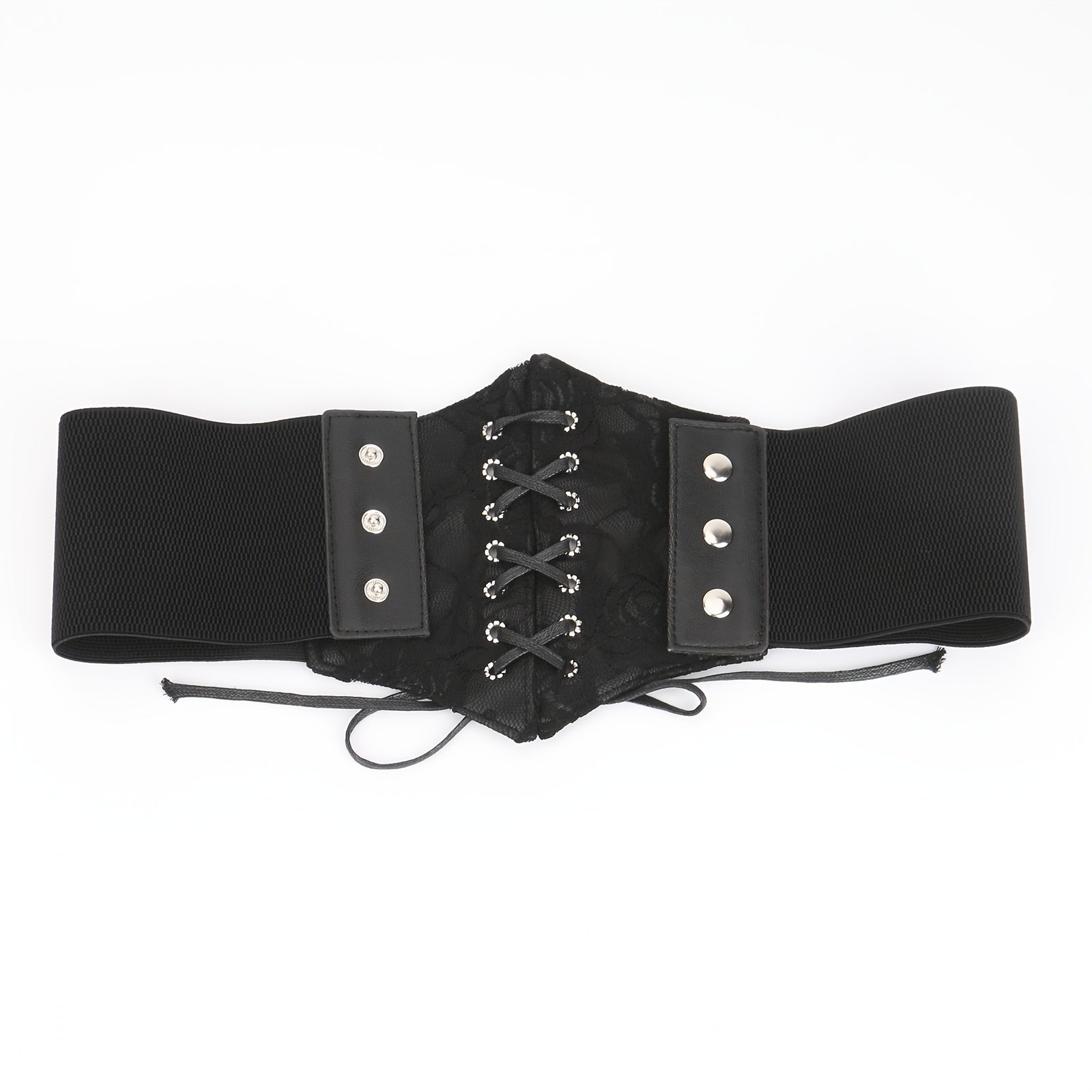 Elastic Waist Corset Belt for Women Lace Up Tied