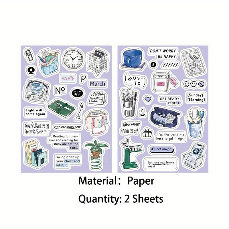 2 Sheets Hot Party Sugar List Stickers For Scrapbooking DIY
