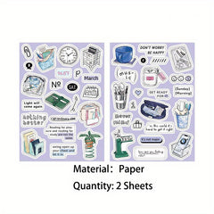 2 Sheets Hot Party Sugar List Stickers For Scrapbooking DIY