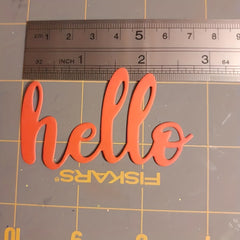 Word Hello Metal Cutting Dies for Card Making Scrapbooking DIY