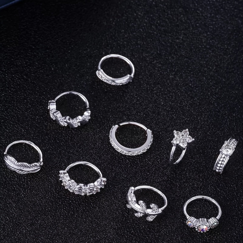 Hypoallergenic Nose Ring for Women - Cartilage Piercing Jewelry