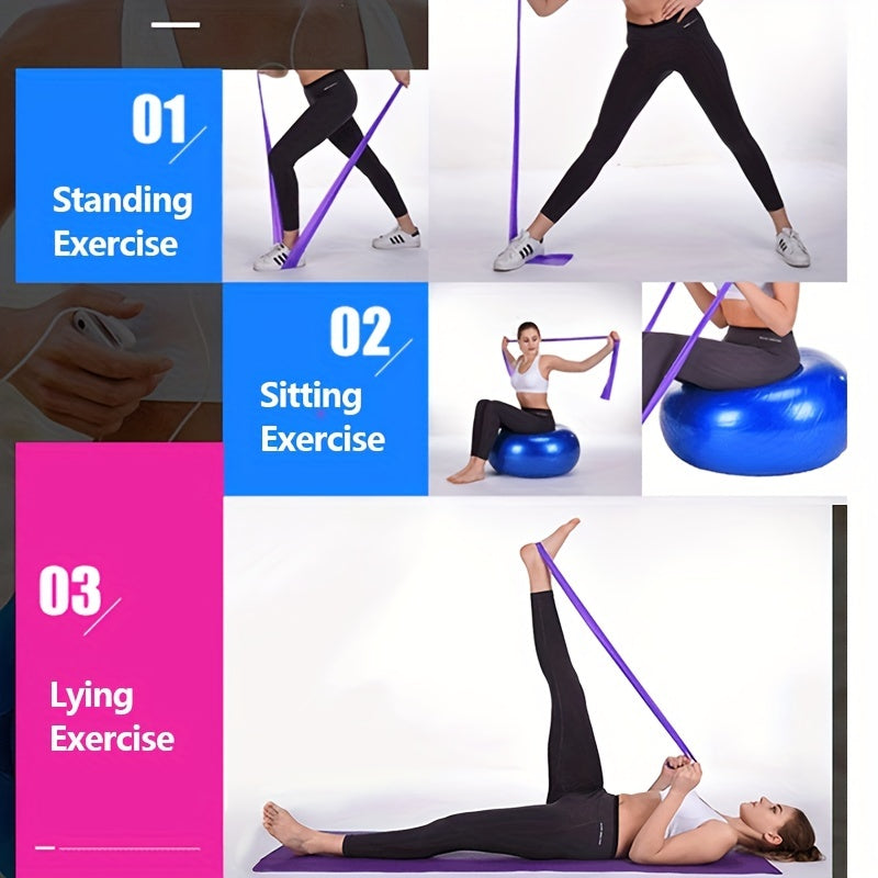 TPE Resistance Bands for Strength Training Yoga Pilates