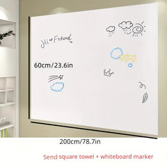 Electrostatic Whiteboard Wall Stickers Removable Doodle Painting Board