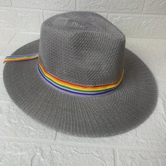 Rainbow Ribbon Summer Sun Hat