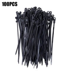100pcs Screw Hole Nylon Cable Ties Heavy Duty Adjustable Self locking Cord Ties