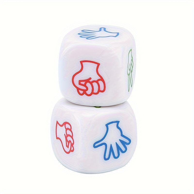 2pcs Acrylic Scissors Stone Dice For KTV Bar Drinking Game