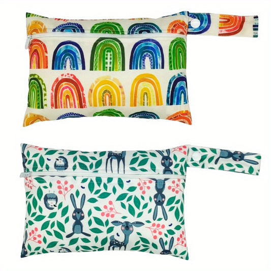 2pcs Washable Storage Bags Sanitary Napkin Cosmetic Toy Storage Bag