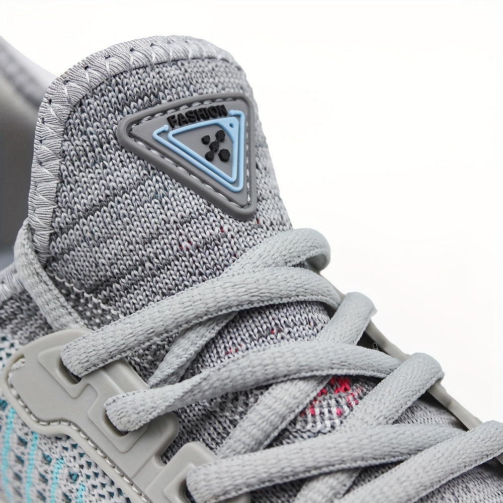 Women's Woven Flat Running Shoes Anti slip Casual Sneakers