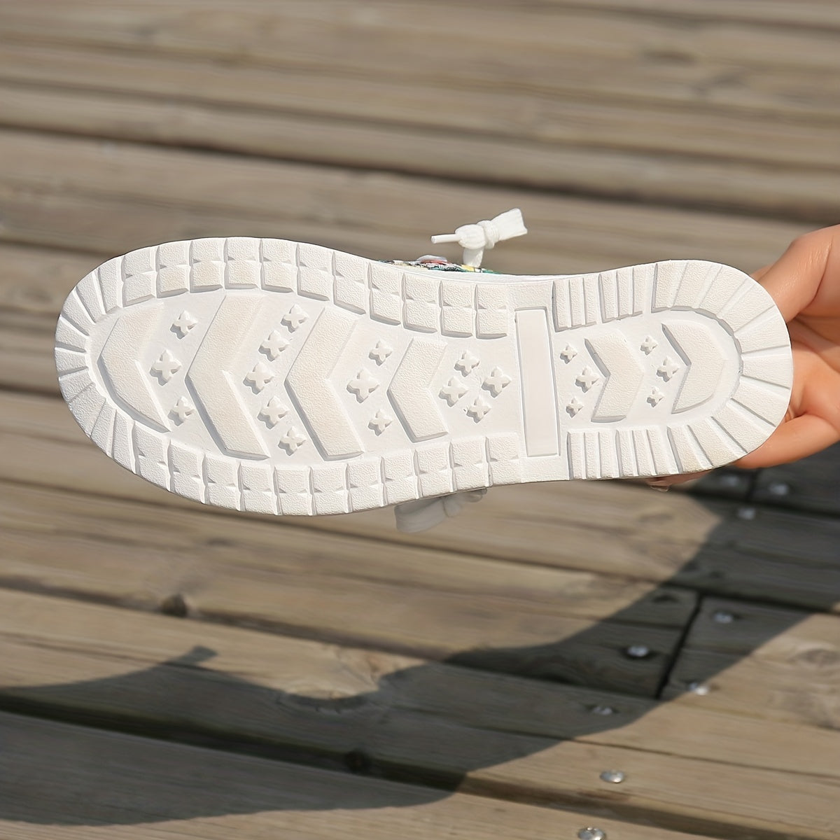 Women's Colorblock Flat Canvas Shoes Slip On Lightweight Comfy Shoes