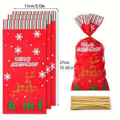 Christmas Candy Gift Packaging Bag with Snowflake Noel Present, Small Business